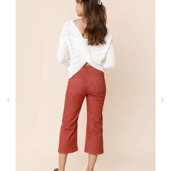 NWT FRANCESCA’S JOU JOU Mid Rise Culotte Pants  Size 26 - Picture 2 of 6